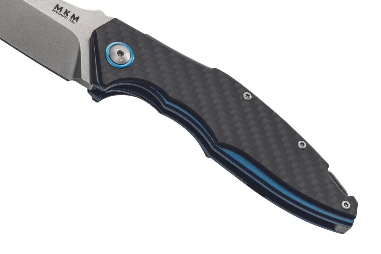 Couteau pliant MKM Raut By Viper MK.VP01CF manche en titanium 12cm front flipper + étui
