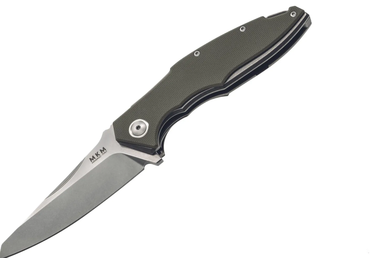 Couteau pliant MKM Raut By Viper MK.VP01GBGR manche en titanium/G10 vert 12cm + étui