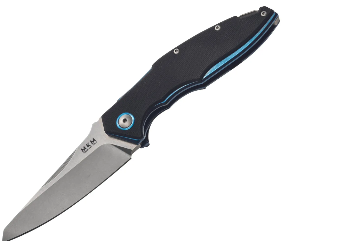 Couteau pliant MKM Raut By Viper MK.VP01GFBK manche en titanium/G10 noir 12cm front flipper + étui