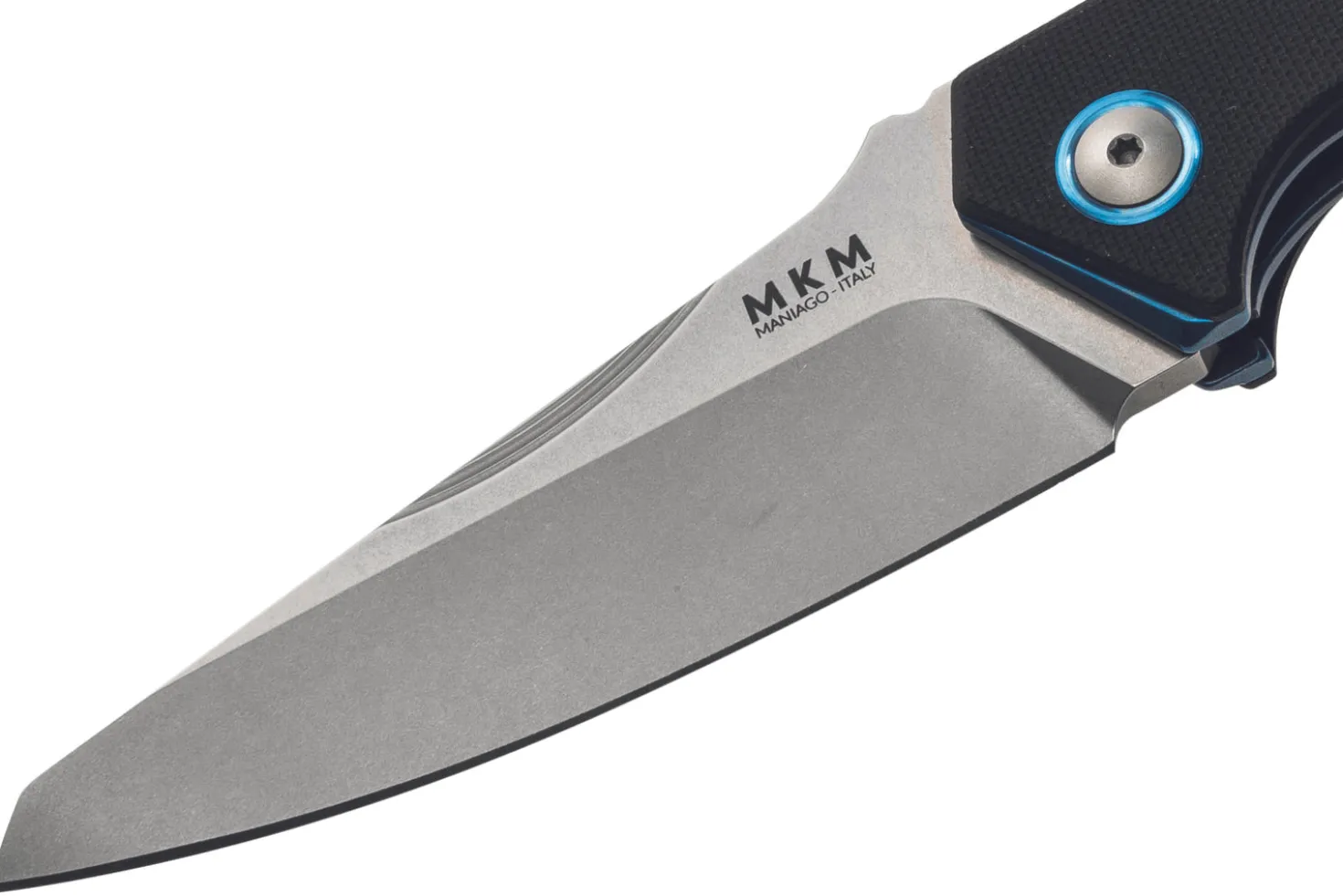 Couteau pliant MKM Raut By Viper MK.VP01GFBK manche en titanium/G10 noir 12cm front flipper + étui