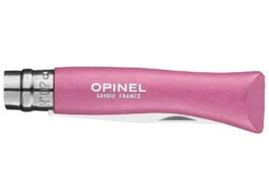 Couteau pliant Mon Premier Opinel n°07 lame 8cm manche en charme fuchsia
