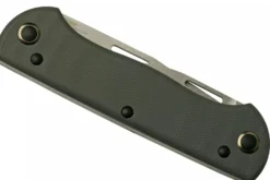 Couteau pliant multifonction Benchmade Weekender 317 double lame manche micarta/aluminium gris 9cm avec décapsuleur