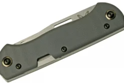 Couteau pliant multifonction Benchmade Weekender 317 double lame manche micarta/aluminium gris 9cm avec décapsuleur