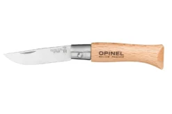 Couteau pliant Opinel Tradition Inox n°03 lame 4cm manche hêtre