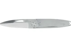 Couteau pliant Perceval Le T45 manche 10,5 cm tout inox