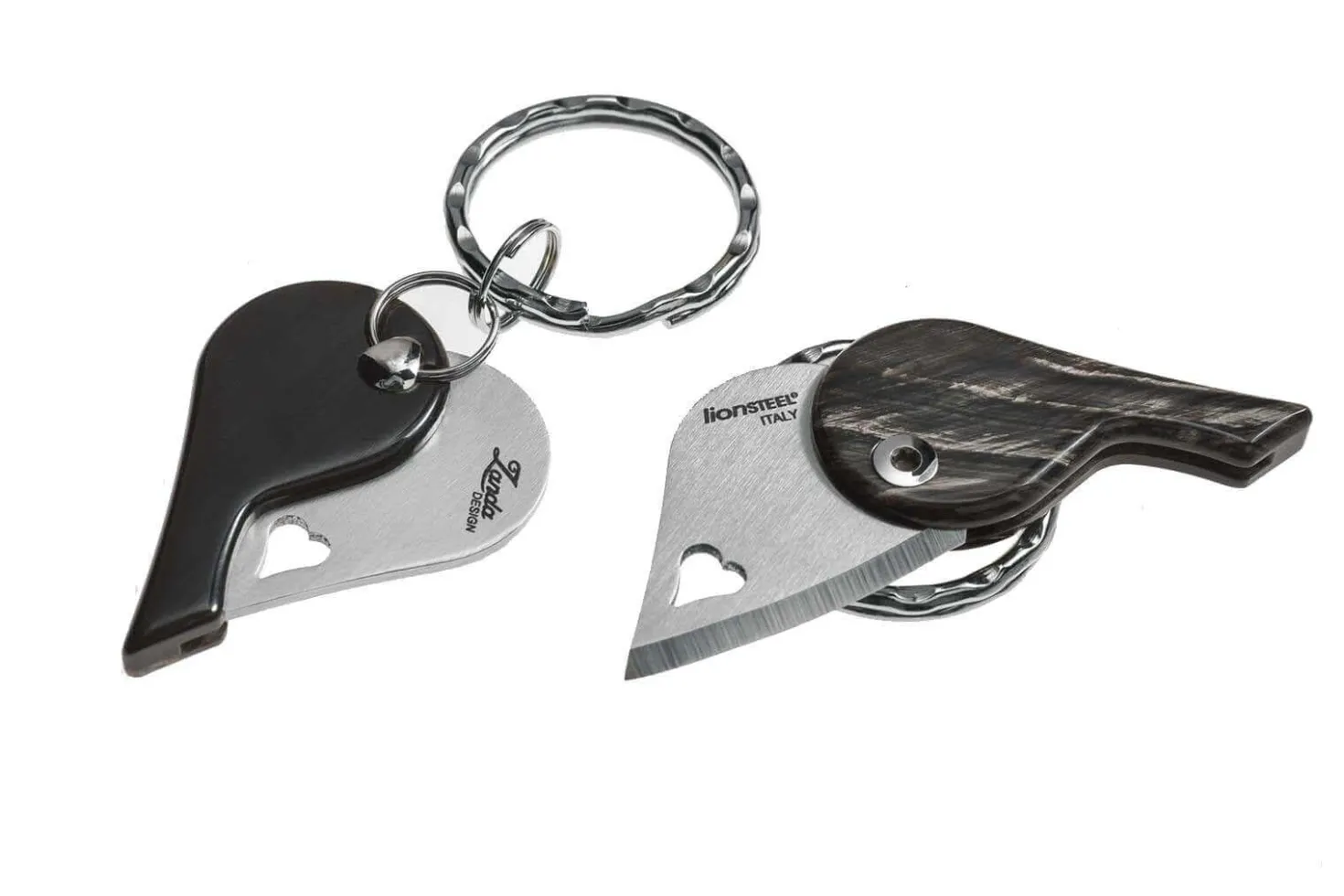 Couteau pliant porte-clés coeur LionSteel LionBeat 4.5cm
