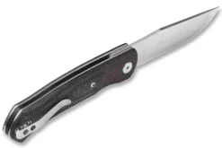 Couteau pliant QSP Gannet 137A manche en carbone et micarta noir et rouge 11,4cm