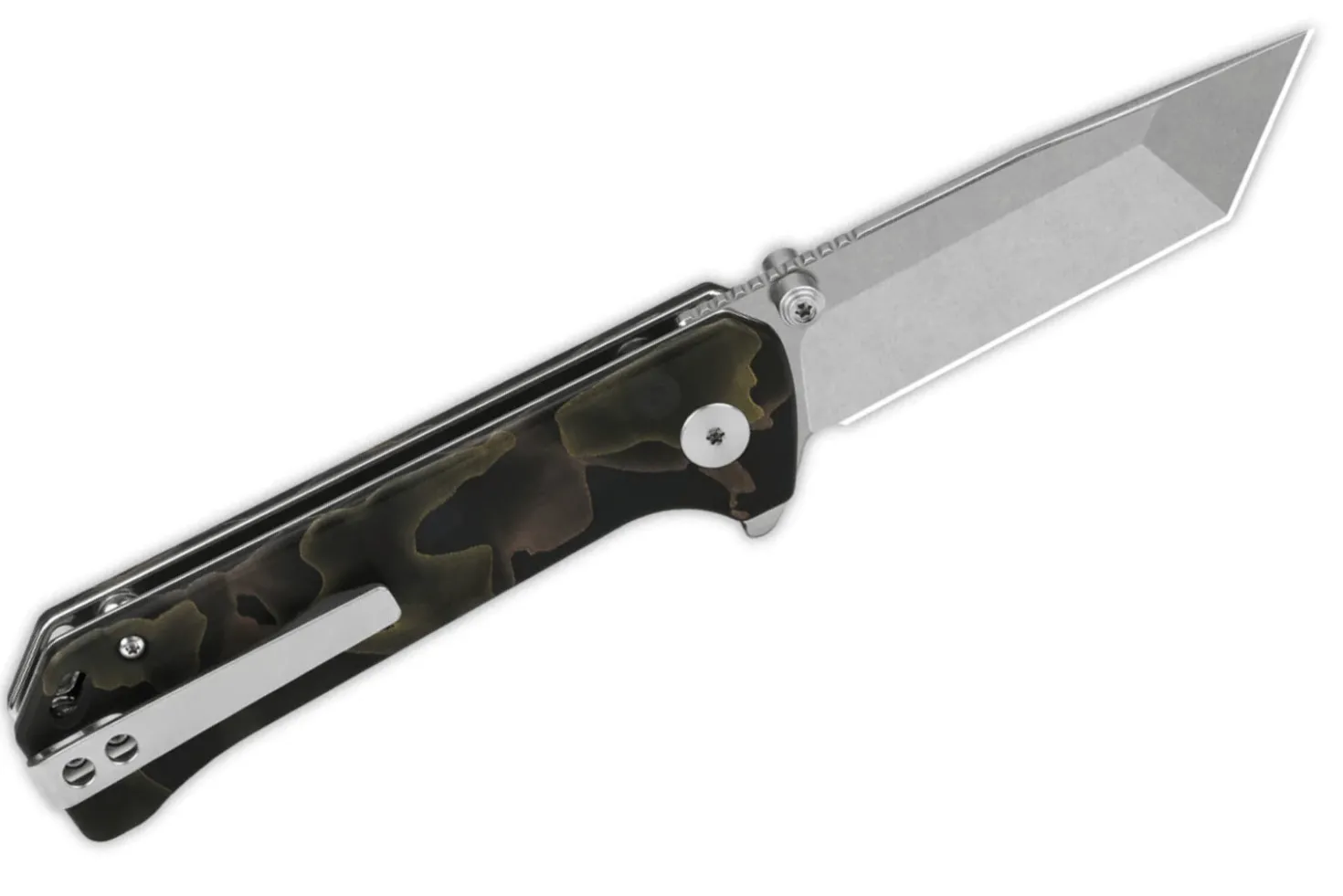 Couteau pliant QSP Grebe T 148F1 manche en raffir noir/marron 10,8cm