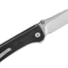 Couteau pliant QSP Hawk 131C manche en fibre de carbone motif damassé 10,5cm