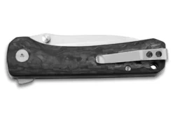 Couteau pliant QSP Hawk 131F manche en fibre de carbone noir et gris 10,5cm
