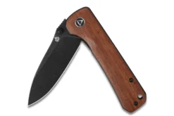 Couteau pliant QSP Hawk 131O2 lame noire manche en bois de Mkuruti 10,5cm