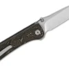 Couteau pliant QSP Hawk 131T manche en carbone incrusté de cuivre 10,5cm noir/bronze