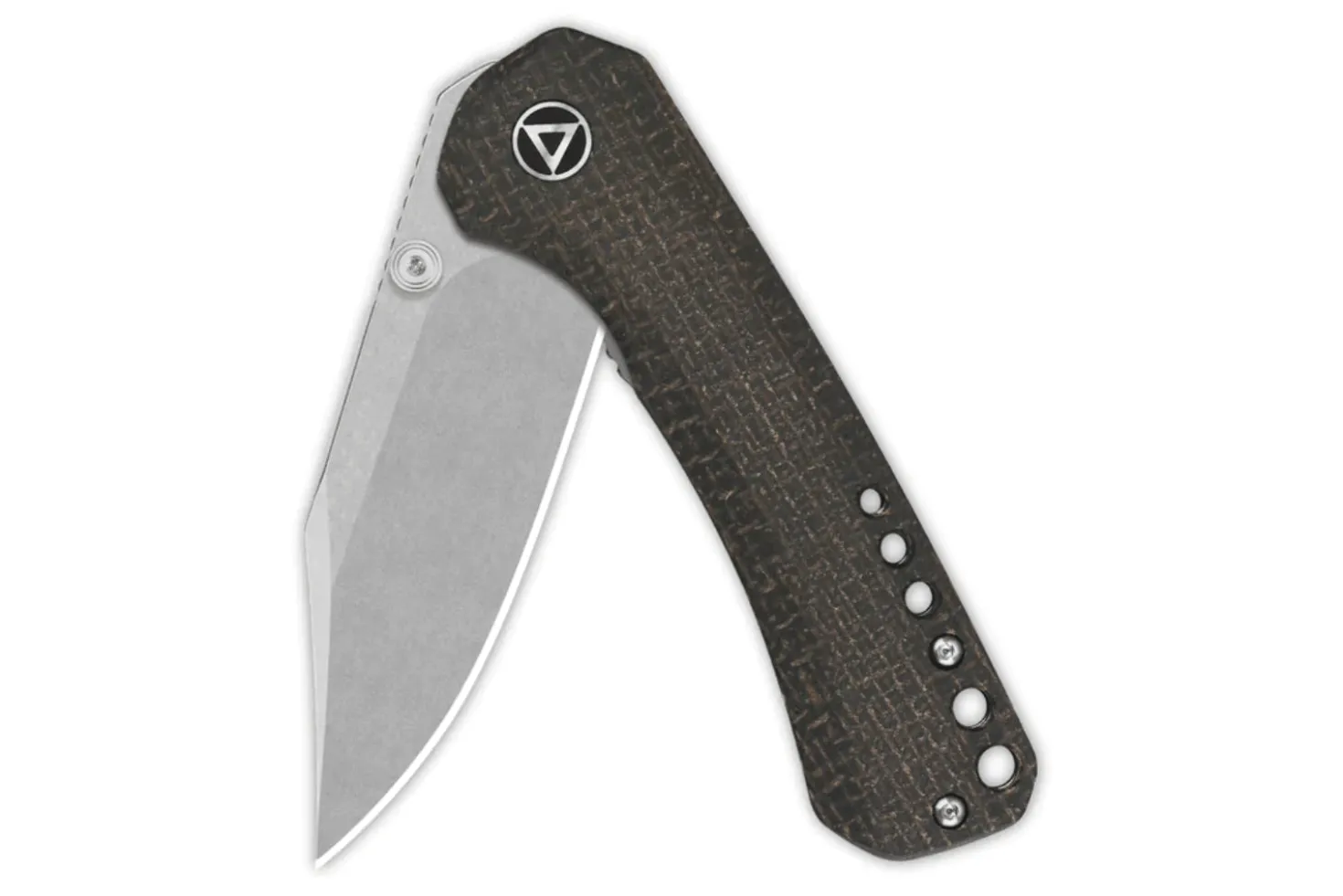 Couteau pliant QSP Kestrel 145A1 manche en micarta marron 10,2cm