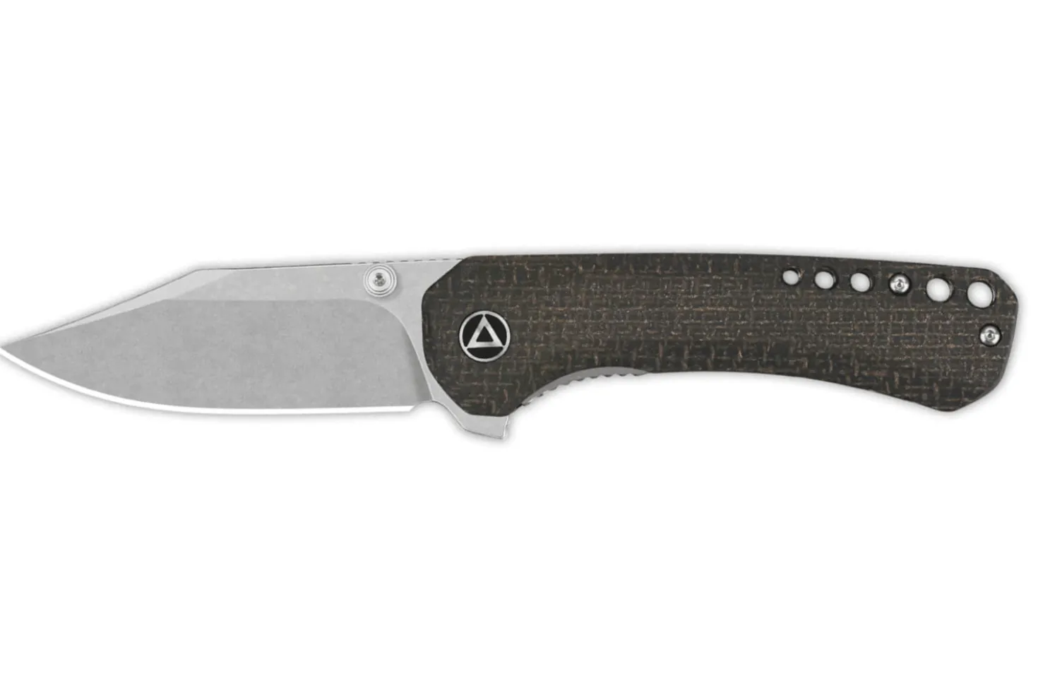 Couteau pliant QSP Kestrel 145A1 manche en micarta marron 10,2cm