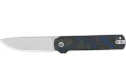 Couteau pliant QSP Lark 144E manche carbone/G10 noir et bleu 10,8cm