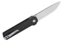 Couteau pliant QSP Lark 144E manche carbone/G10 noir et bleu 10,8cm