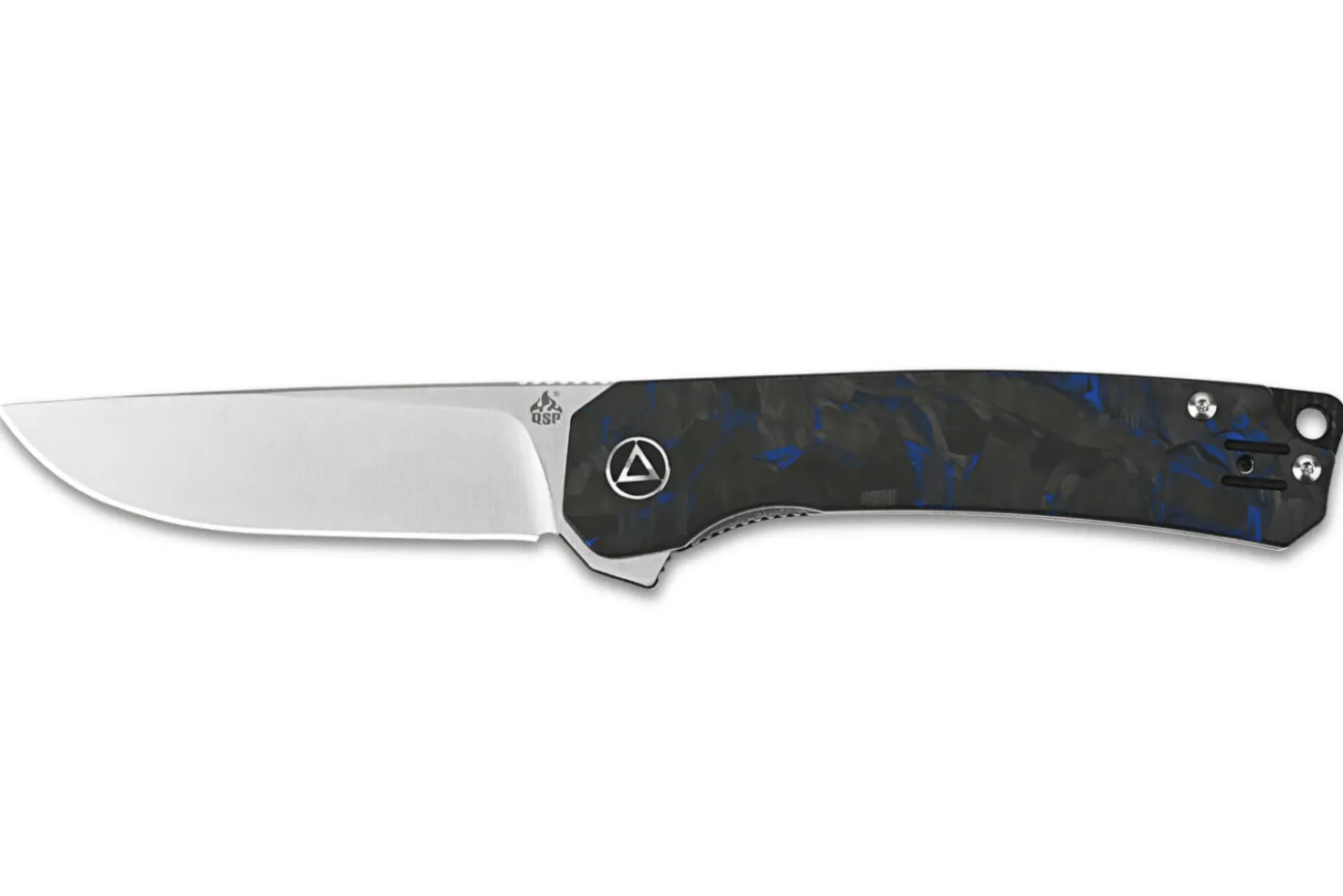 Couteau pliant QSP Osprey Shredded 139G1 manche G10 gris et bleu 10,8cm