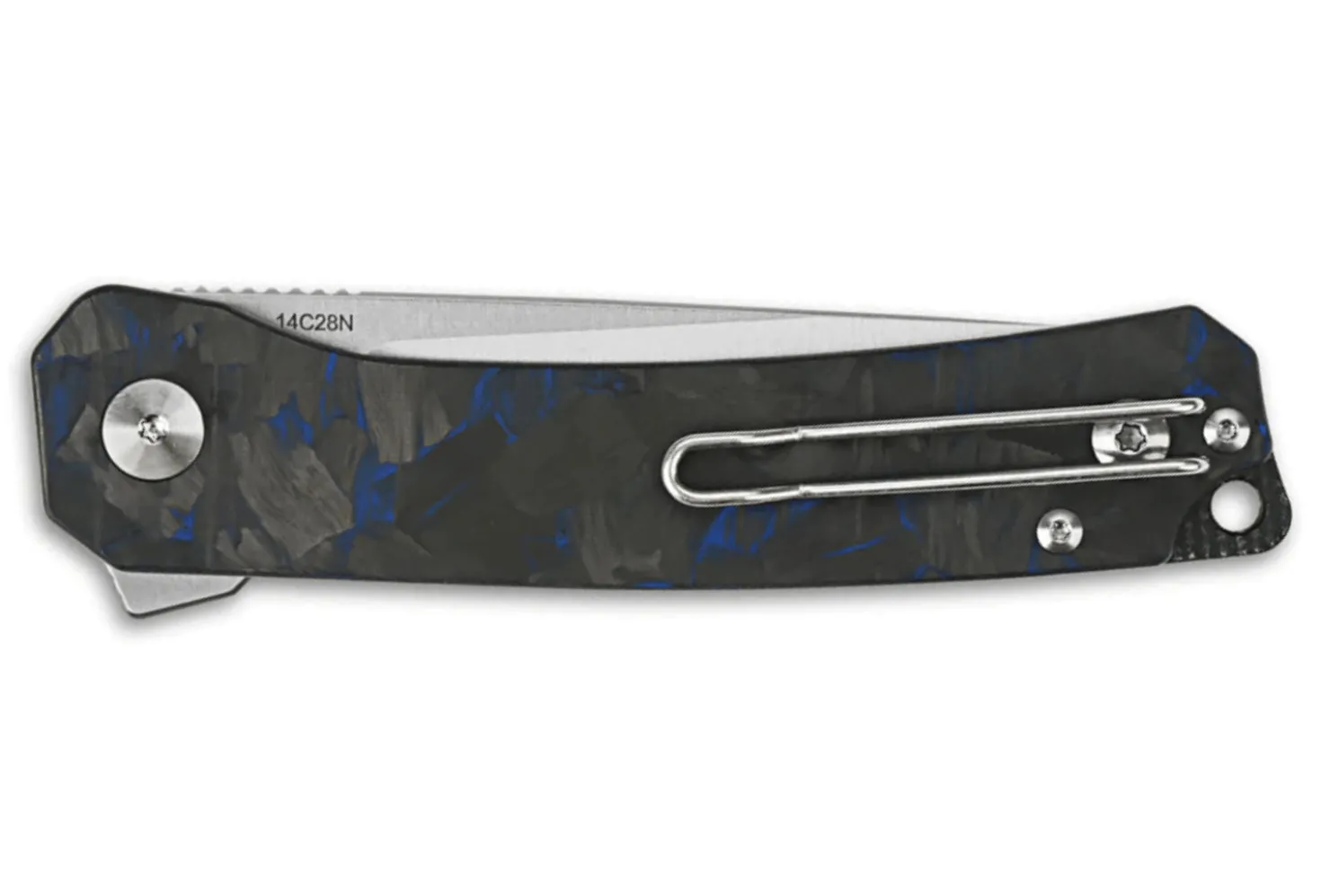 Couteau pliant QSP Osprey Shredded 139G1 manche G10 gris et bleu 10,8cm