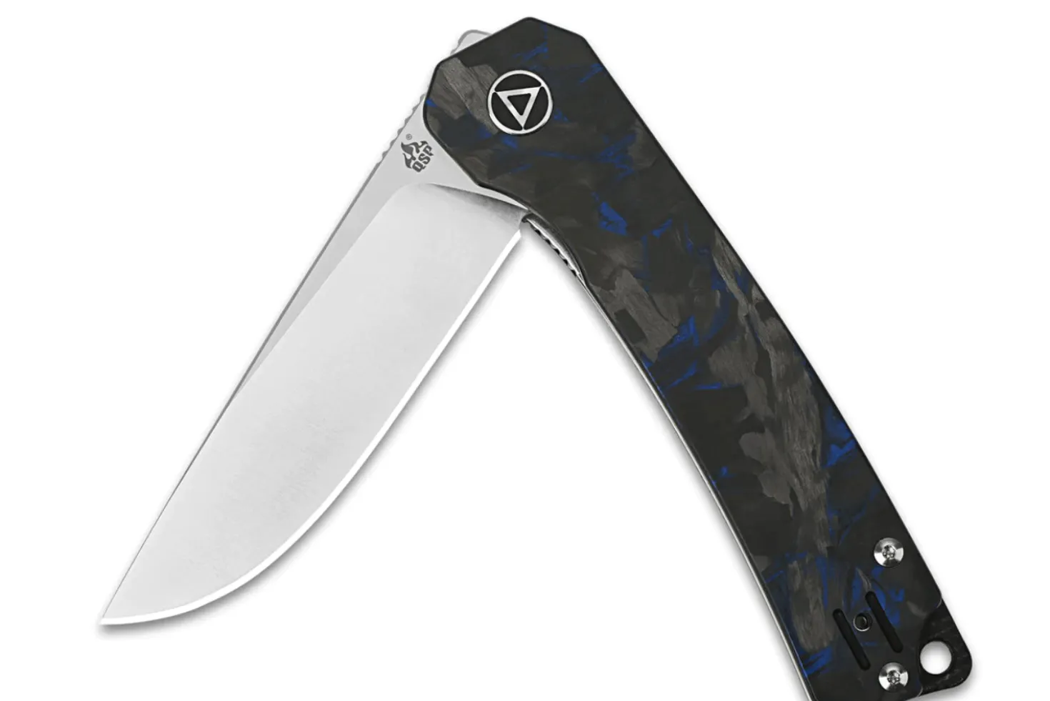 Couteau pliant QSP Osprey Shredded 139G1 manche G10 gris et bleu 10,8cm