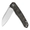 Couteau pliant QSP Otter 140B1 manche en carbone/cuivre noir et bronze 9,6cm