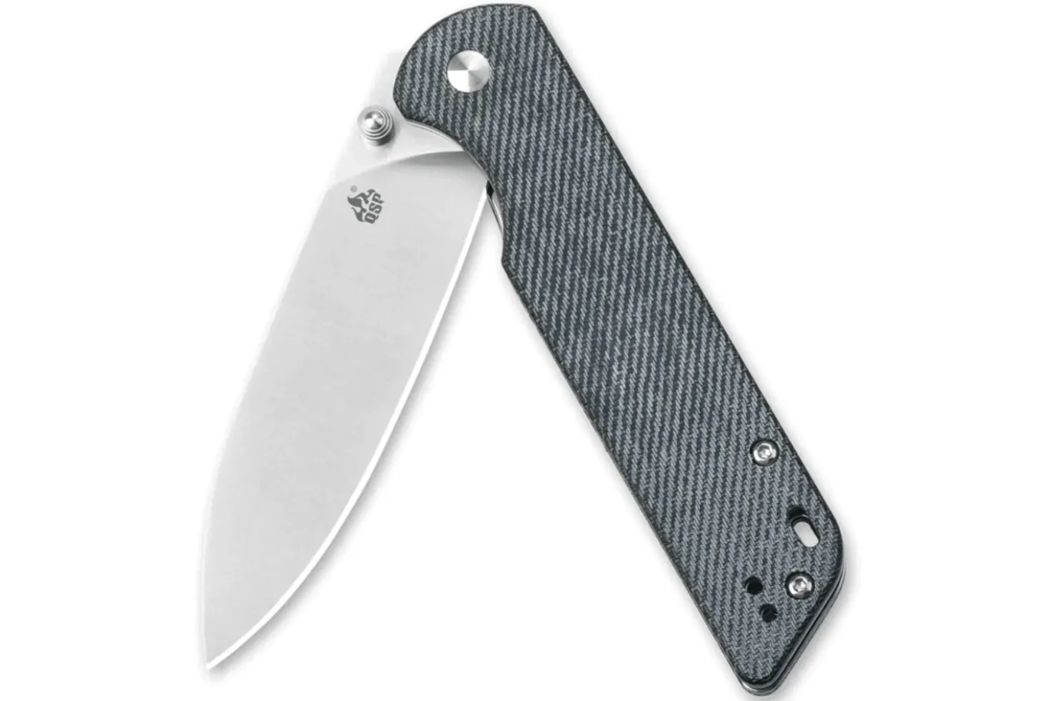 Couteau pliant QSP Parrot 102F manche en micarta denim 10,2cm