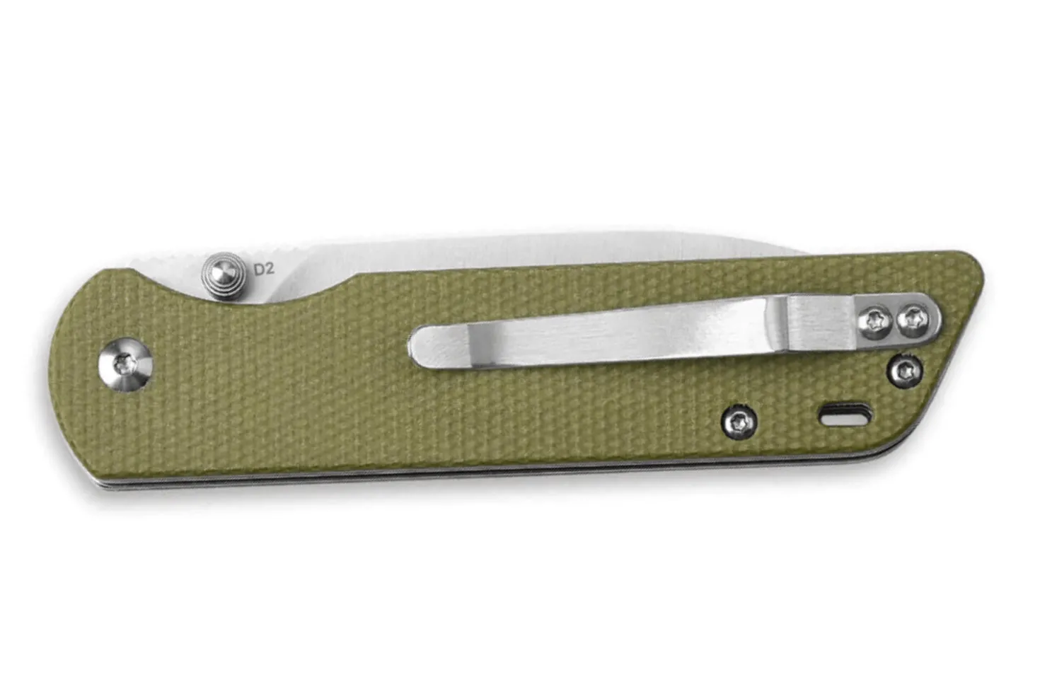 Couteau pliant QSP Parrot 102G manche en micarta vert clair 10,2cm
