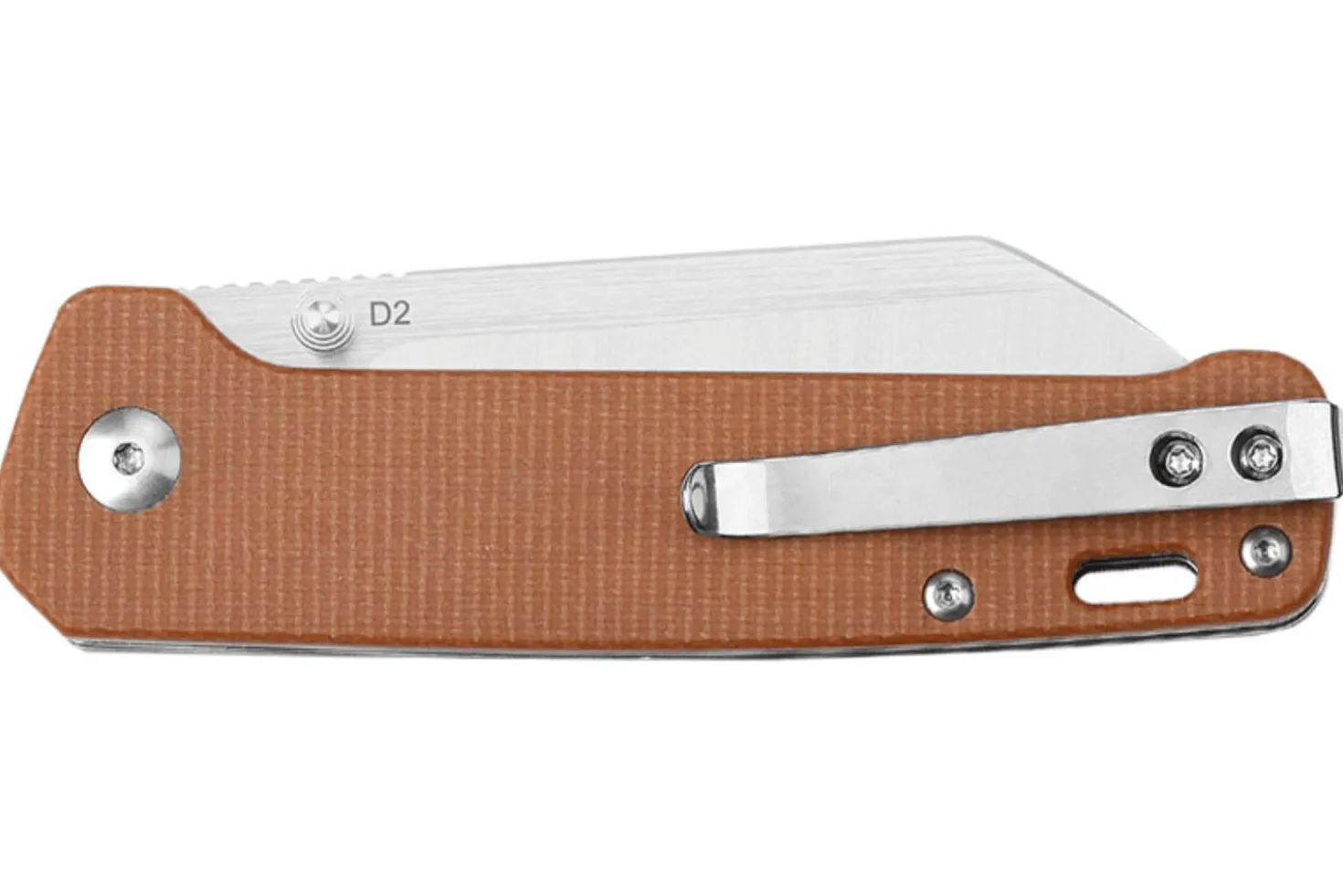 Couteau pliant QSP Penguin 130J manche en micarta tan 10,2cm