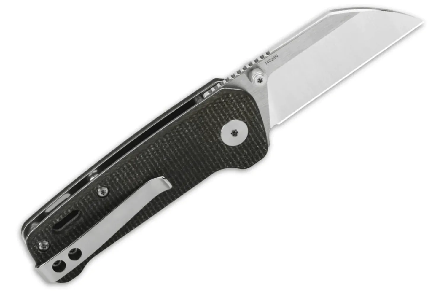 Couteau pliant QSP Penguin mini 130XSA manche en micarta noir 8,2cm