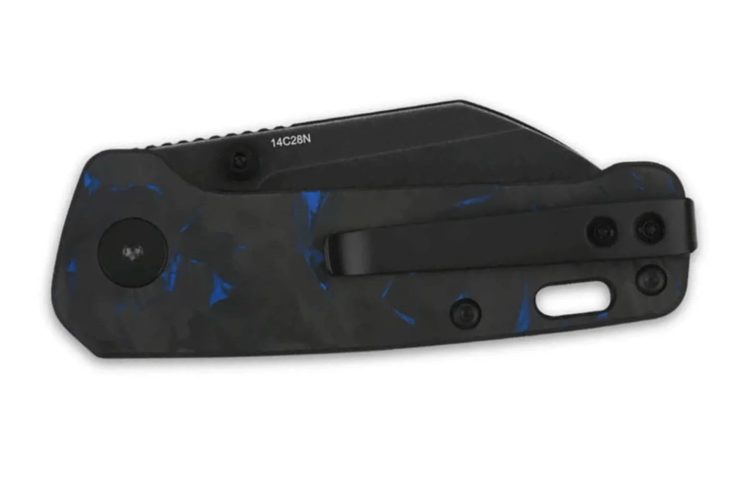 Couteau pliant QSP Penguin mini 130XSD2 manche en carbone et G10 8,2cm