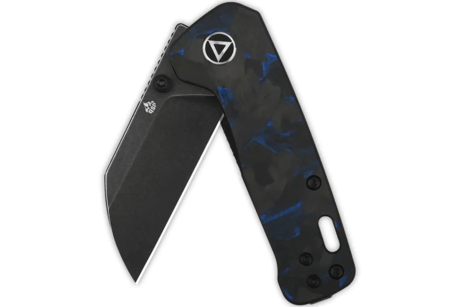 Couteau pliant QSP Penguin mini 130XSD2 manche en carbone et G10 8,2cm