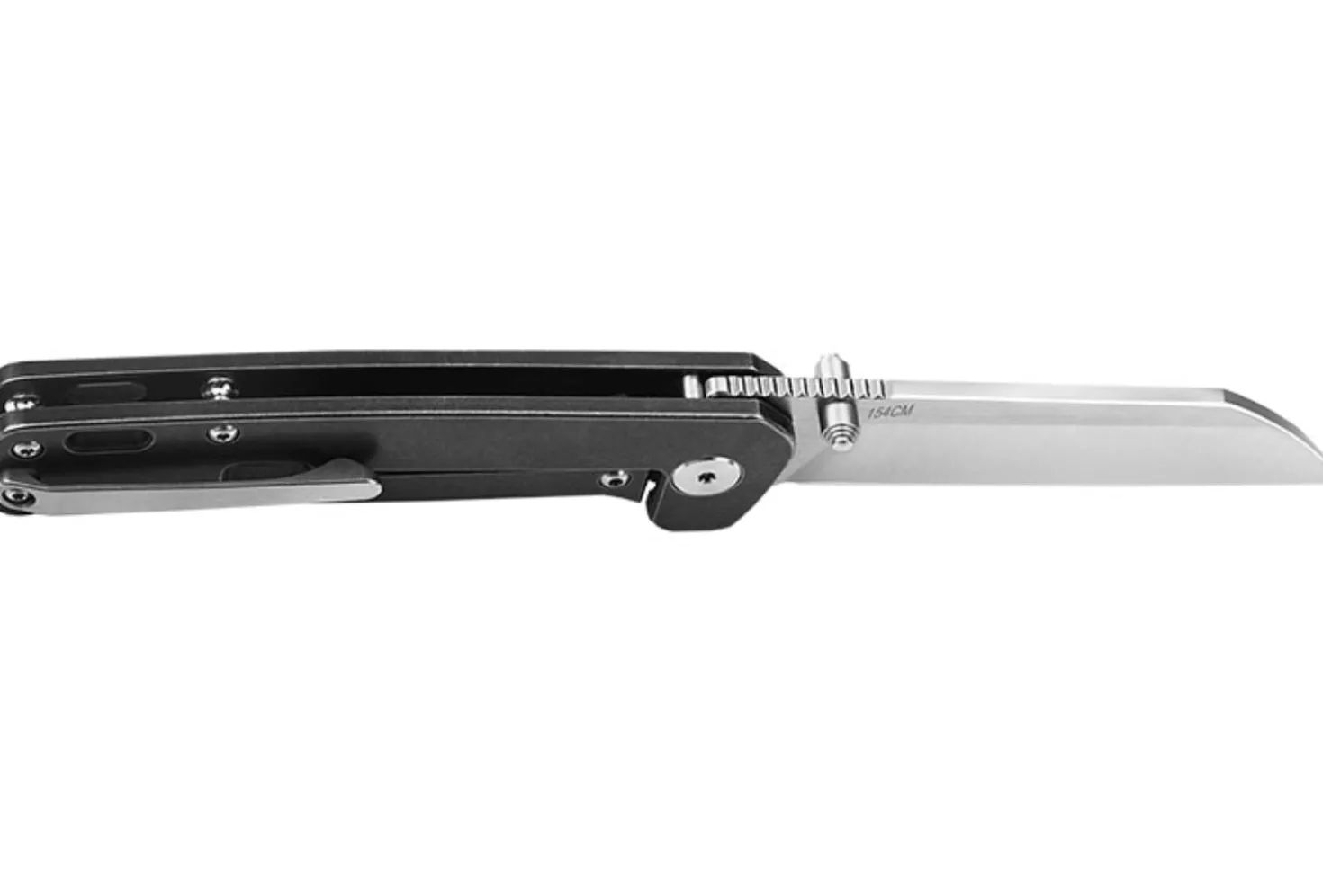 Couteau pliant QSP Penguin 130M manche en titane noir 10,2cm