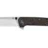 Couteau pliant QSP Penguin Plus 130XLE1 manche en carbone/titane noir et bronze 11,4cm