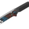 Couteau pliant QSP Penguin 130SJF2 lame noire manche en carbone multicolore 10,3cm