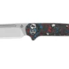 Couteau pliant QSP Penguin 130SJF1 manche en carbone multicolore 10,3cm