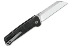 Couteau pliant QSP Penguin 130TBL manche en carbone/G10 noir et bleu 10,2cm