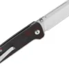 Couteau pliant QSP Penguin 130TRD manche en fibre de carbone noir et rouge 10,2cm