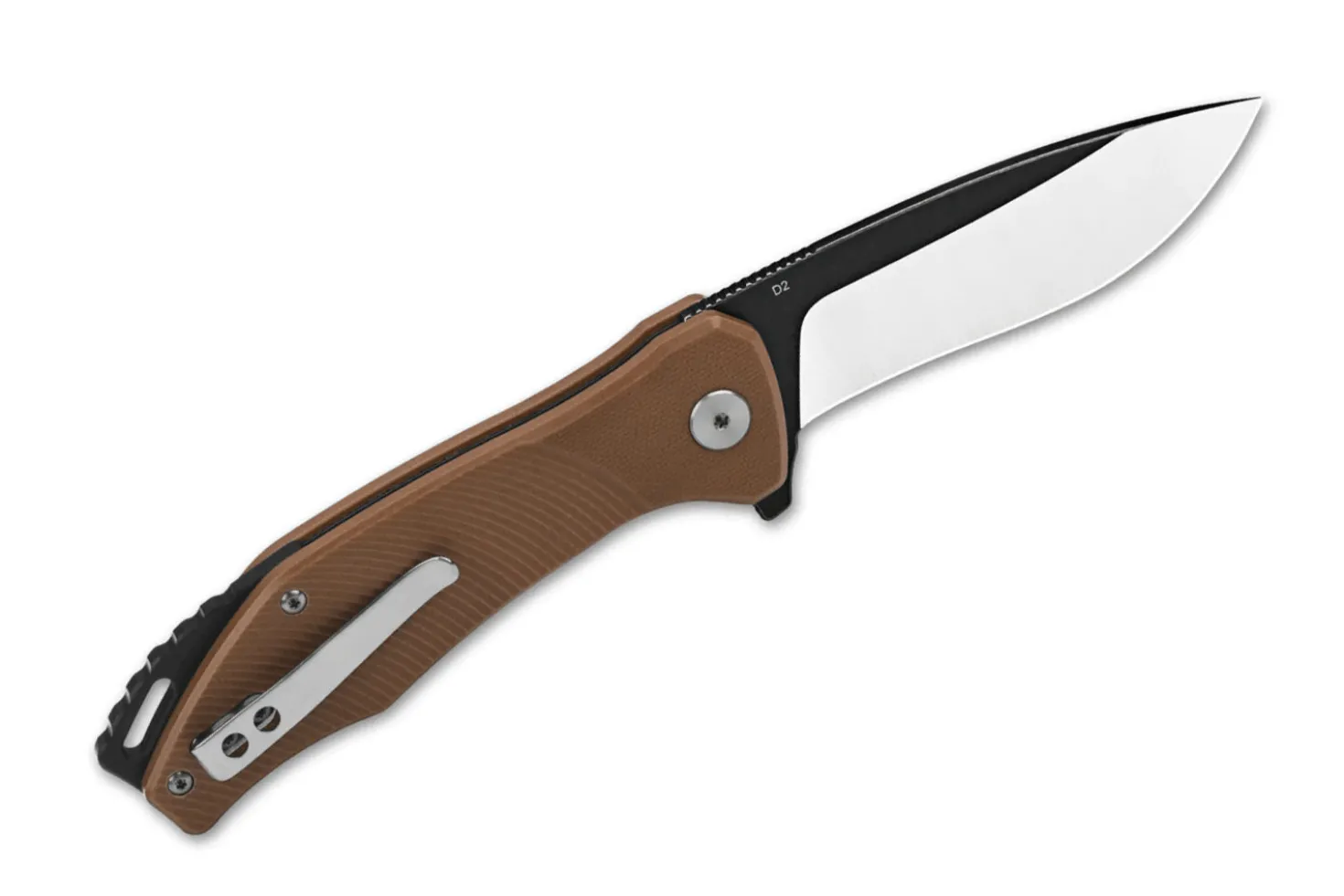 Couteau pliant QSP Raven 122A manche en G10 marron 11,4cm