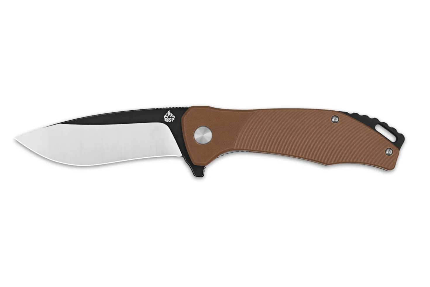 Couteau pliant QSP Raven 122A manche en G10 marron 11,4cm