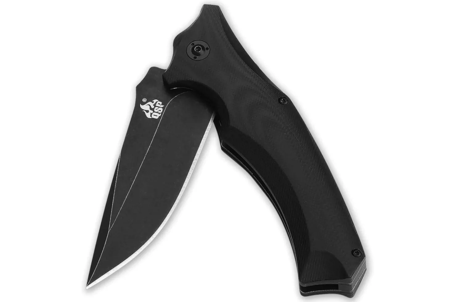 Couteau pliant QSP Sthenia 101A manche en G10 noir 13cm