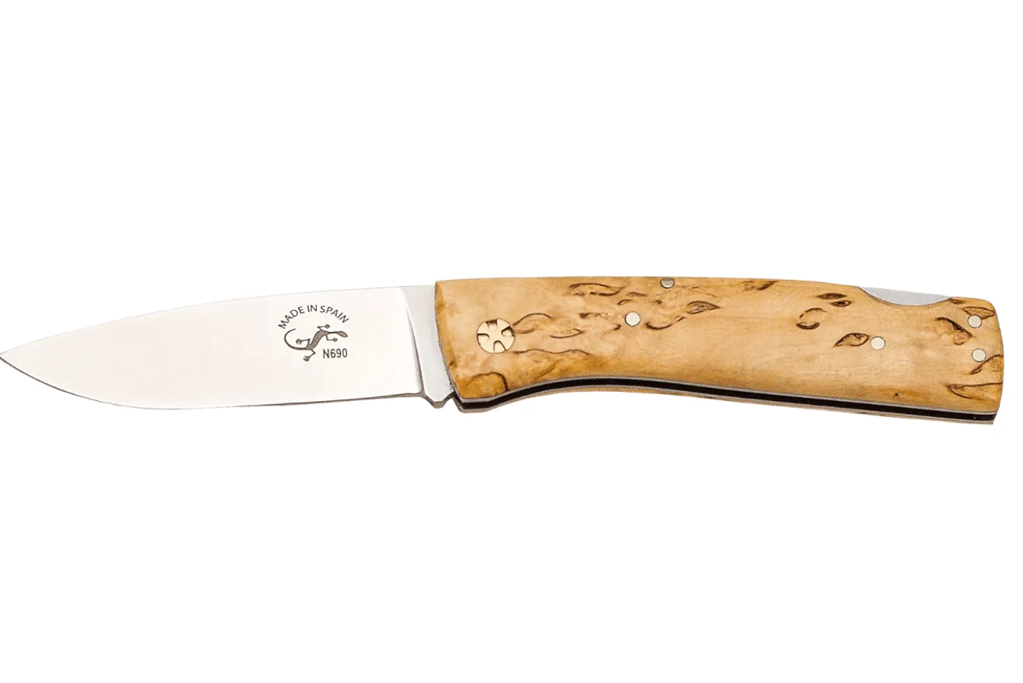 Couteau pliant Salamandra manche bouleau 9,5cm