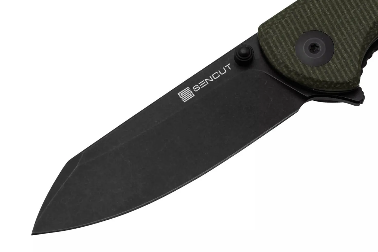 Couteau pliant Sencut Fritch S220141 manche en micarta vert 10,2cm