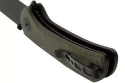 Couteau pliant Sencut Fritch S220141 manche en micarta vert 10,2cm