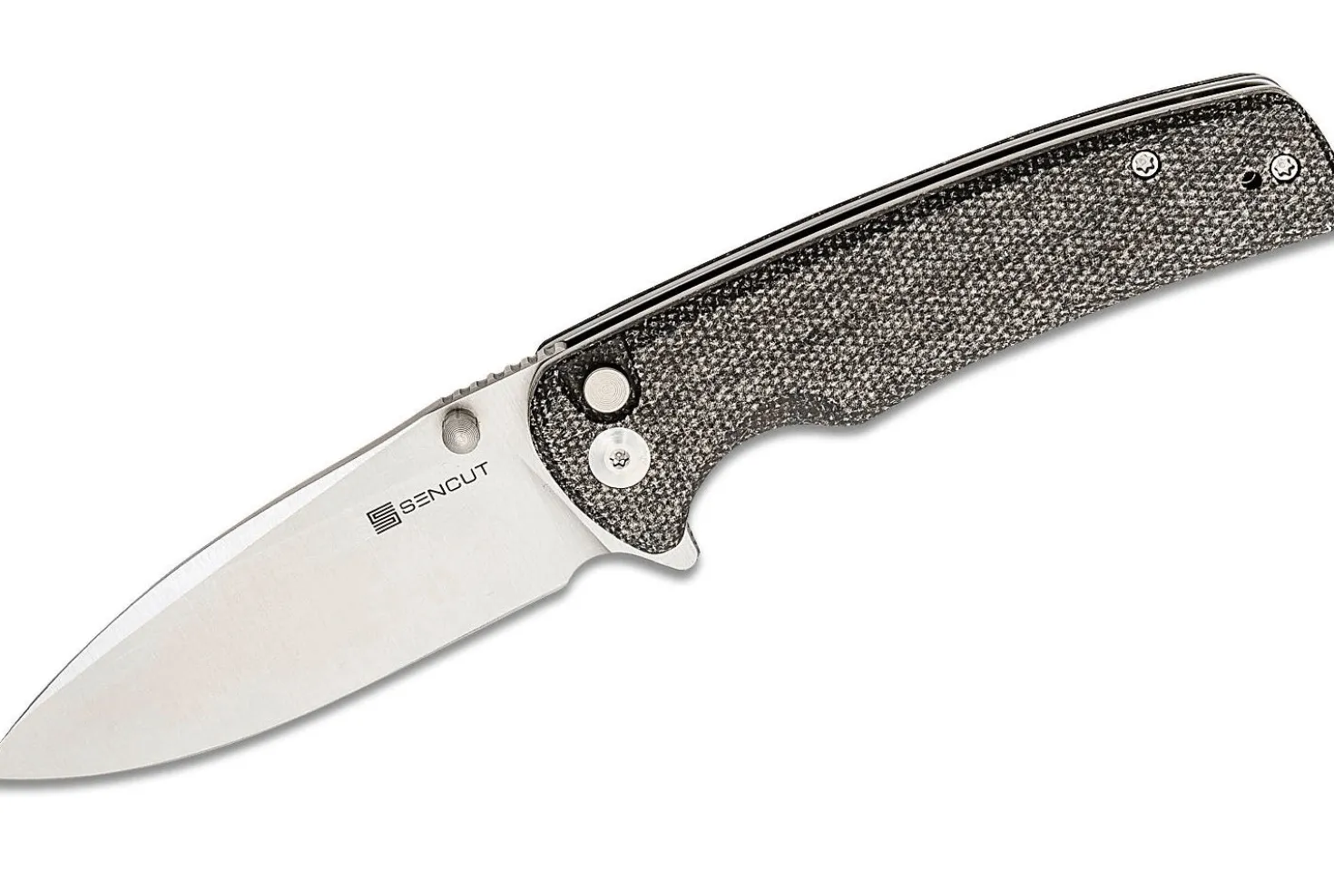 Couteau pliant Sencut Sachse S210071 manche en micarta noir 11cm