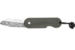 Couteau pliant Skult français éco-responsable Le Banc de Poissons manche vert 10cm
