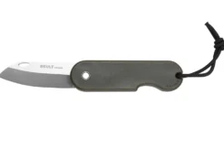 Couteau pliant Skult français éco-responsable manche vert 10cm