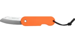Couteau pliant Skult français éco-responsable manche orange 10cm