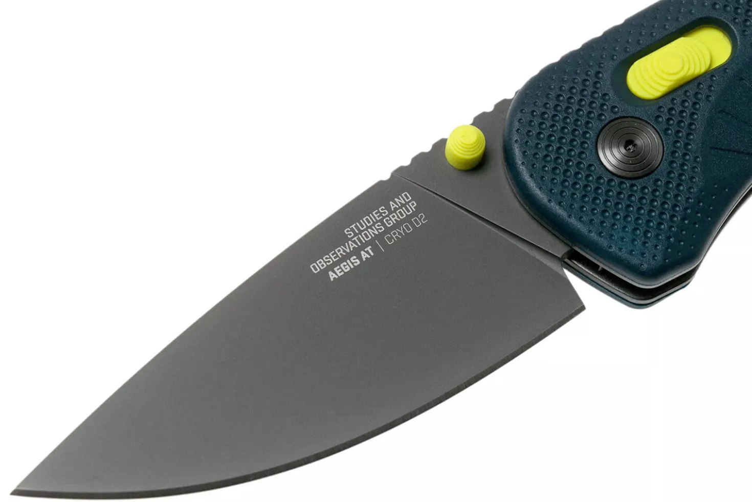 Couteau pliant SOG Aegis AT SGAEINAC manche en nylon/fibres de verre bleu 12,7cm