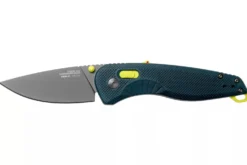 Couteau pliant SOG Aegis AT SGAEINAC manche en nylon/fibres de verre bleu 12,7cm