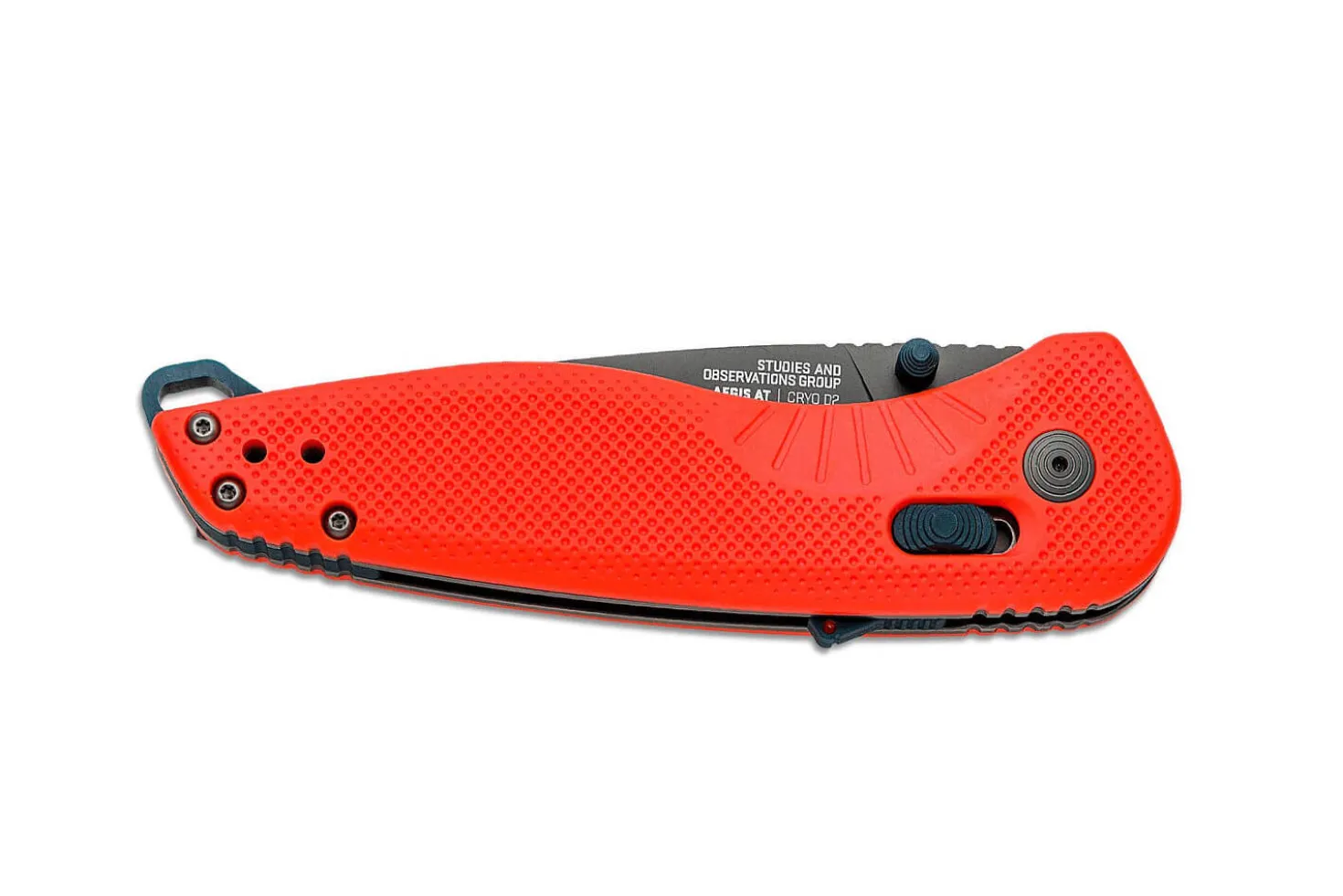 Couteau pliant SOG Aegis AT SGAEGISATRIN manche en nylon/fibres de verre rouge 12,7cm