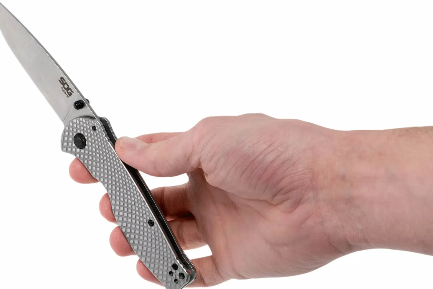 Couteau pliant SOG Flash FL SGFLASH manche en acier inoxydable 11,4cm